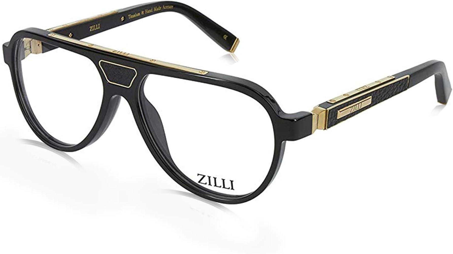 ZILLI Designer Luxurious Fashion Eyewear Eyeglasses for Men Pilot